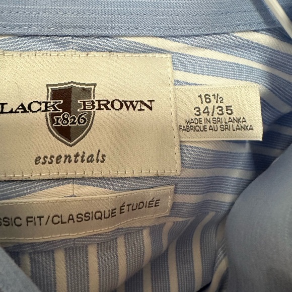 Men’s Black Brown 1826 dress shirt - Picture 2 of 7